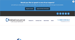 Desktop Screenshot of labelsource.net